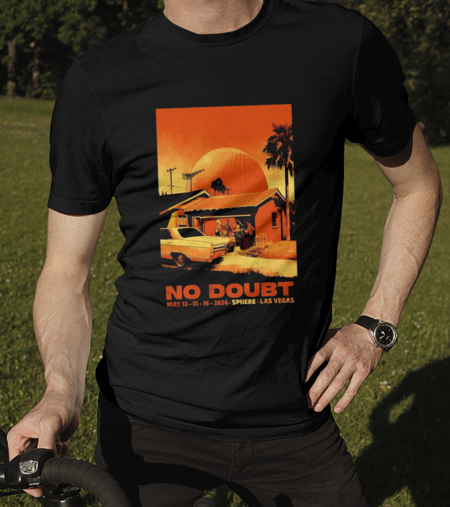 No Doubt May 13 15 16 2026 Sphere Las Vegas Vintage Car Retro Sunset T-Shirt