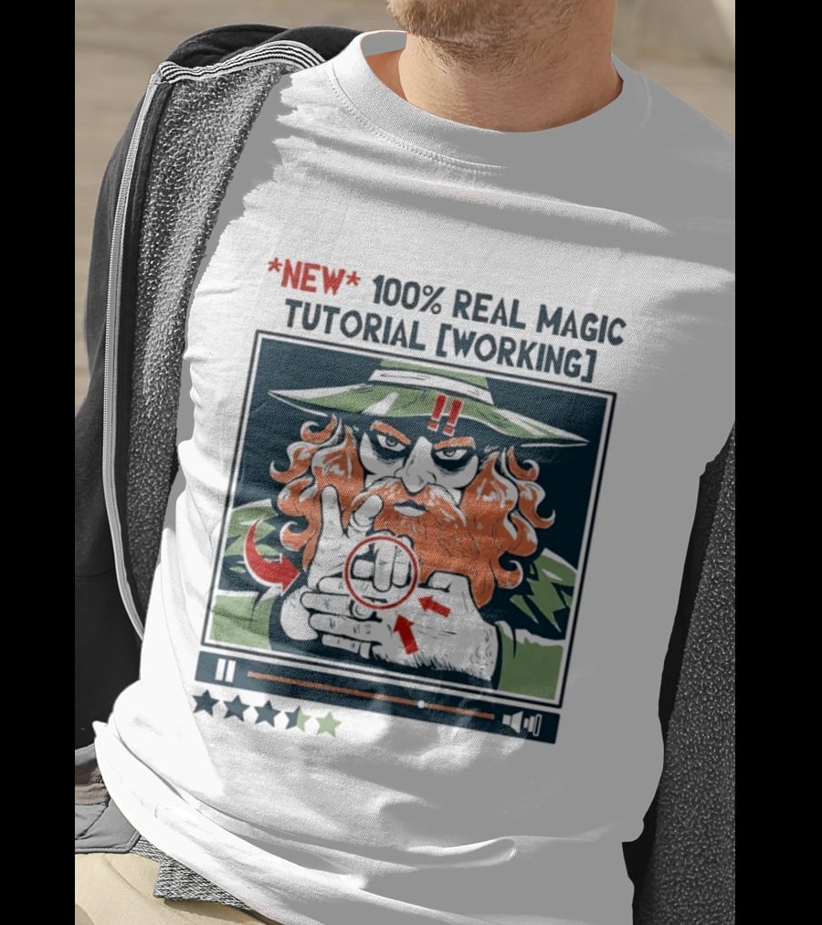 New 100 Percent Real Magic Tutorial Working T-Shirt