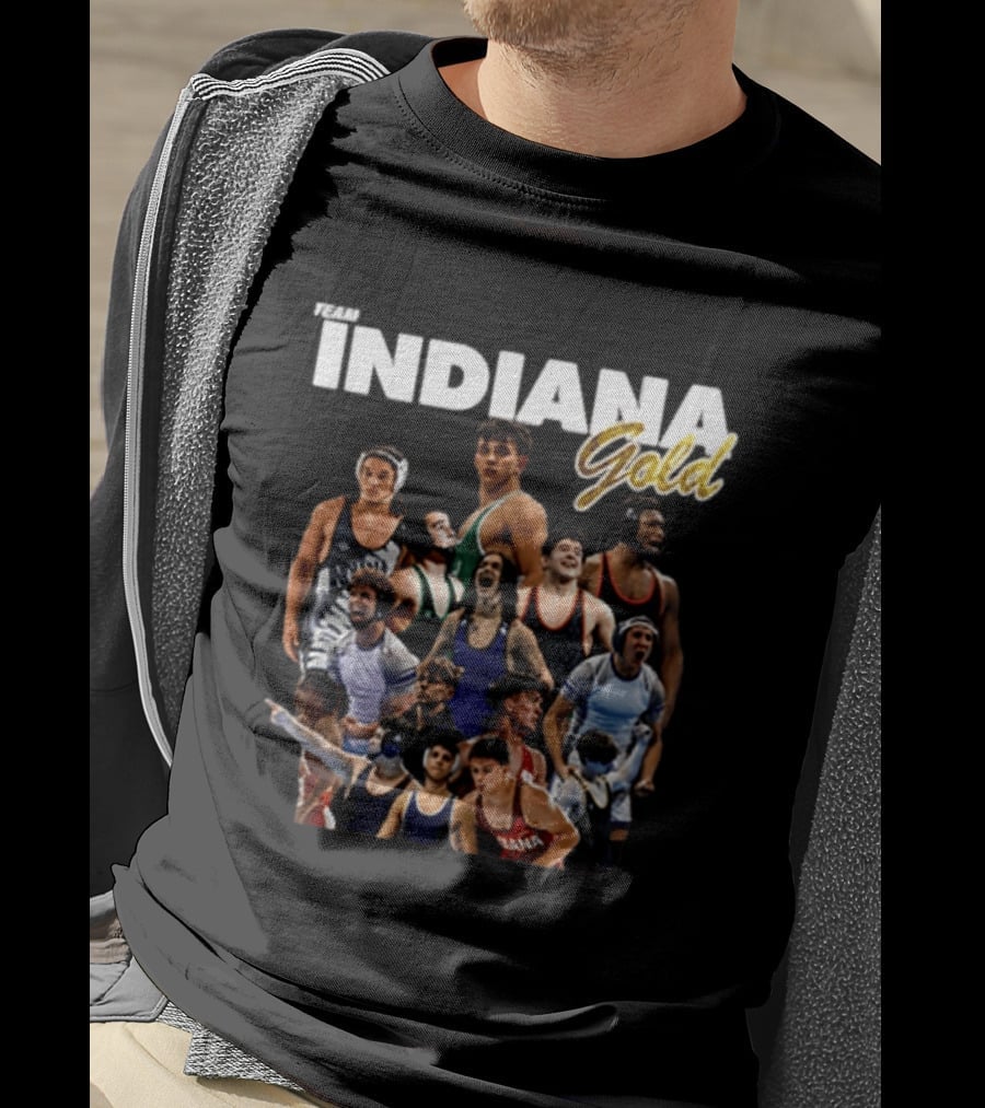 Team Indiana Gold Wrestling Junior Duals 2026 T-Shirt
