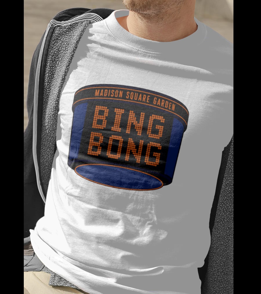 Bing Bong Madison Square Garden New York Knicks Basketball Phrase T-Shirt