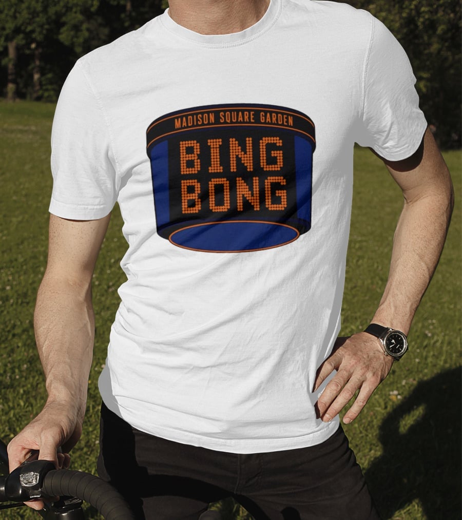 Bing Bong Madison Square Garden New York Knicks Basketball Phrase T-Shirt