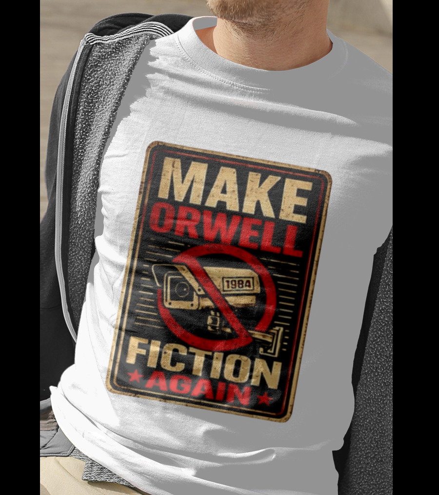 Make Orwell 1984 Fiction Again Camera T-Shirt