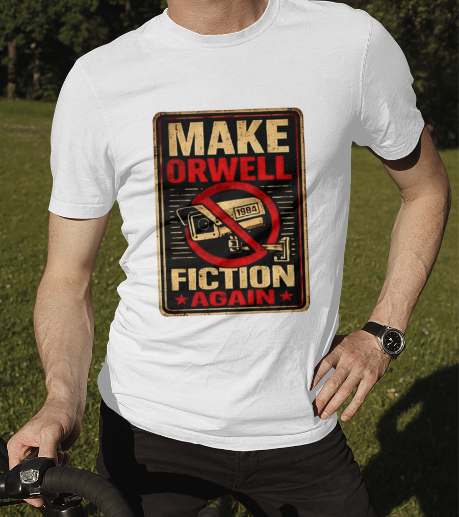 Make Orwell 1984 Fiction Again Camera T-Shirt