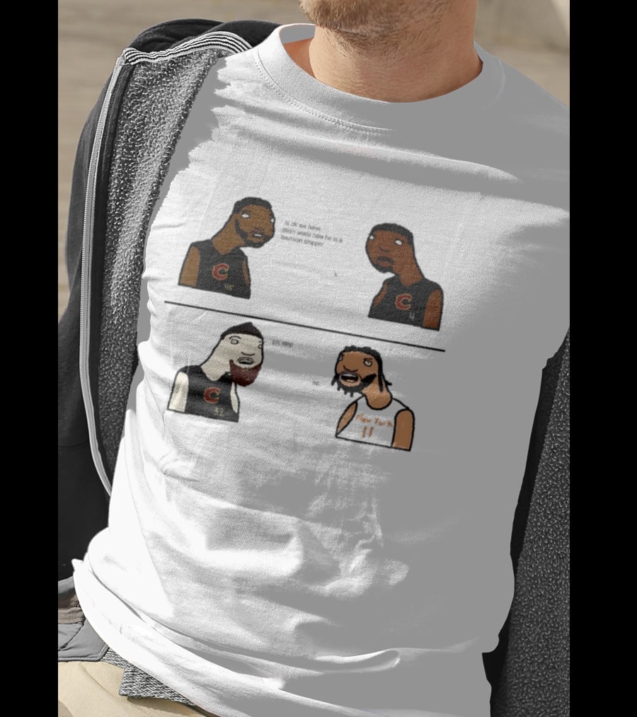 Cleveland Cavaliers New York Knicks Dean Wade Brunson Stopper NBA Paint T-Shirt