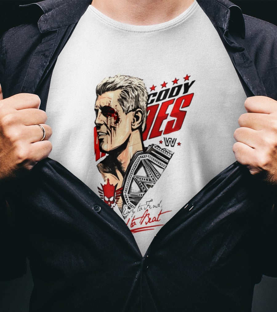 Cody Rhodes WWE Easy To Find Hard To Beat T-Shirt
