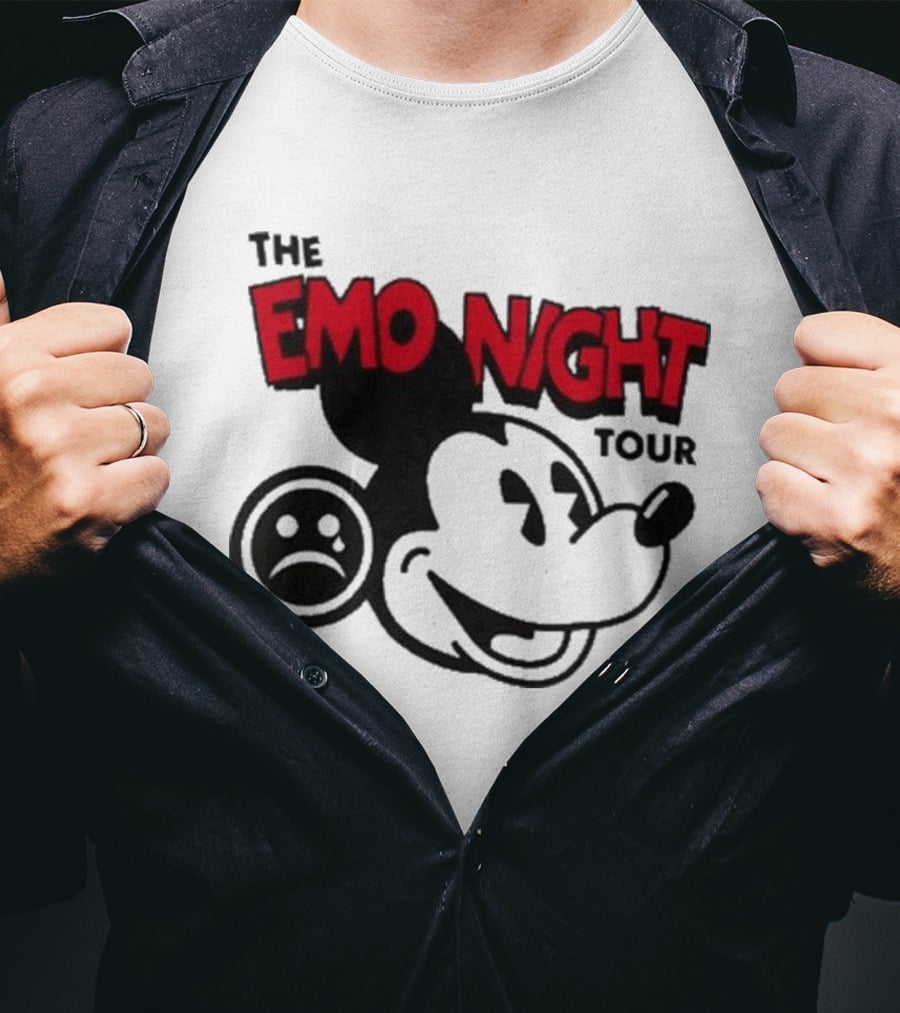 The Emo Night Tour Mouse Sad Face T-Shirt