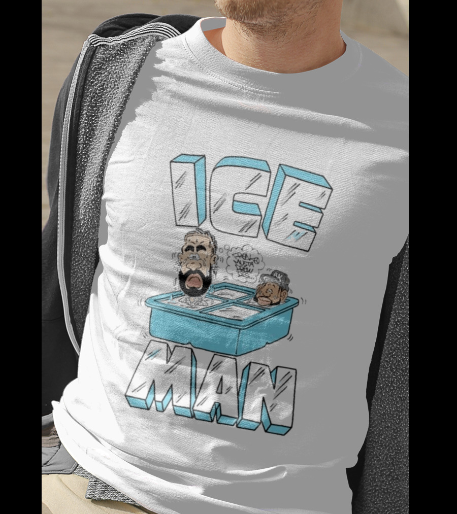 Freakorico Ice Man Cartoon Characters In Ice Cube Tray T-Shirt