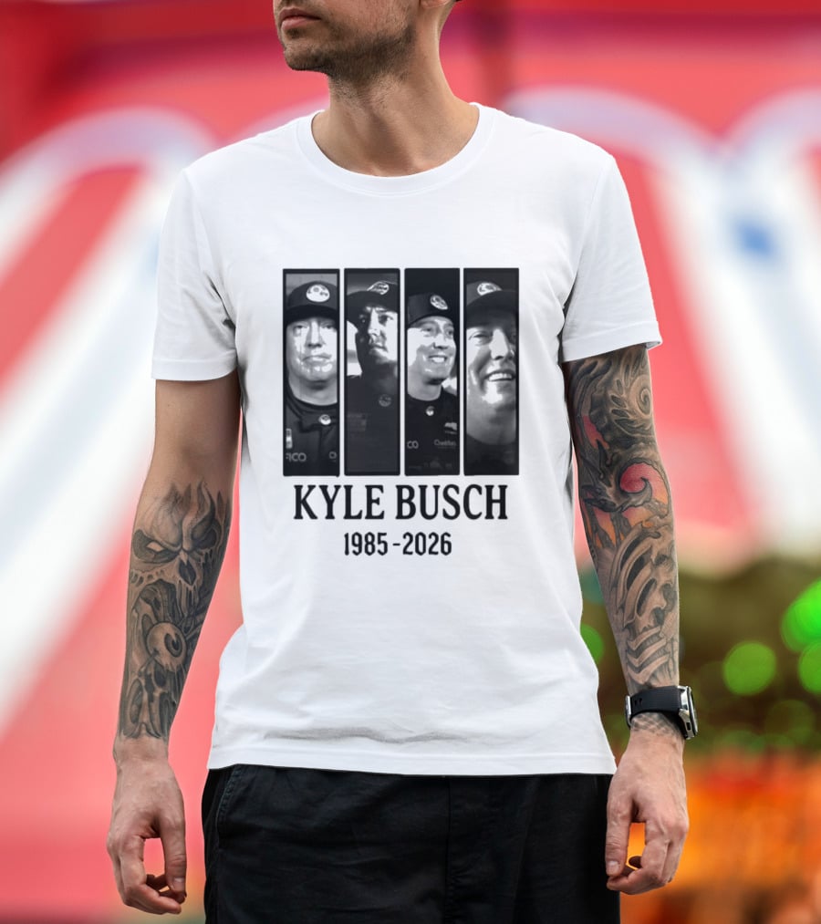 Kyle Busch 1985 2026 Racing Legend Commemoration T-Shirt