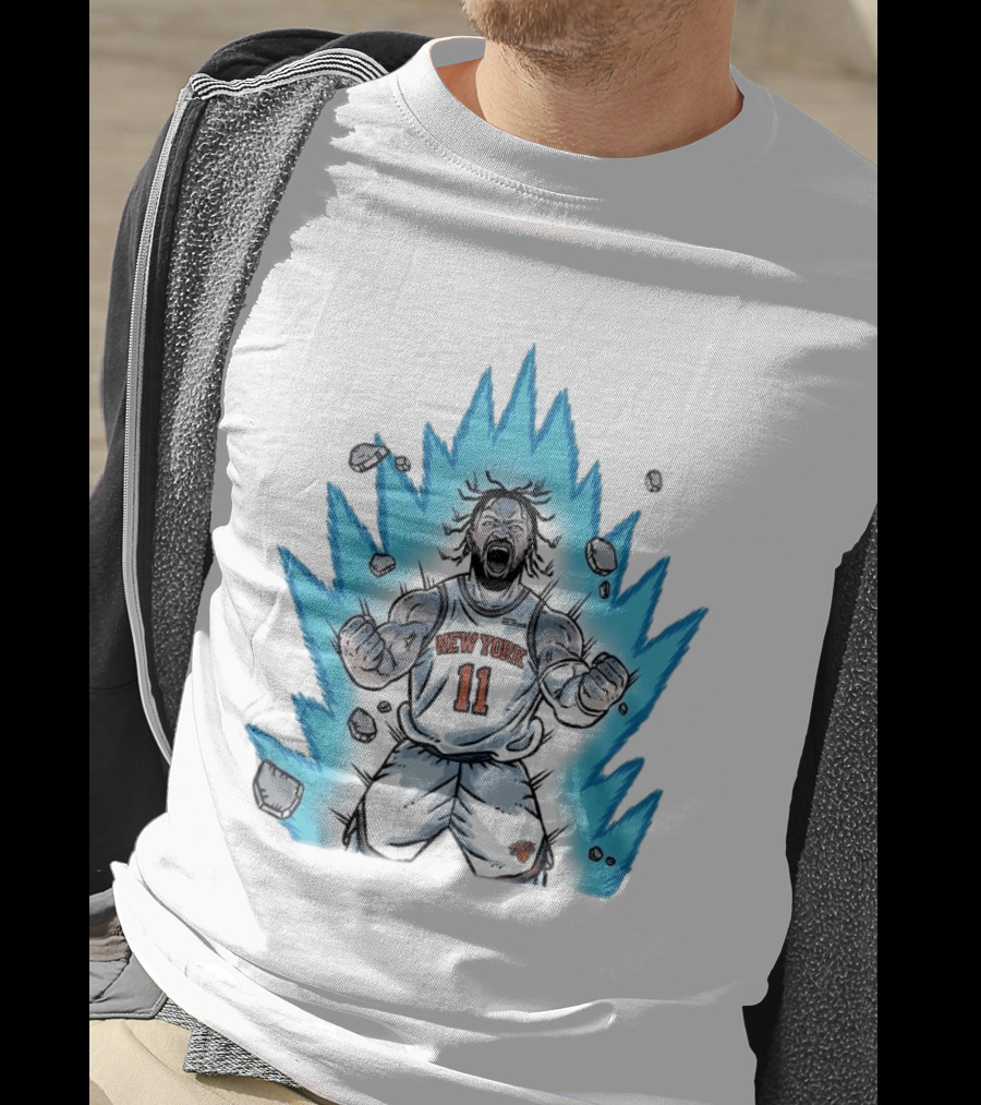 New York Knicks Jalen Brunson Super Saiyan Power 2000 Basketball Energy T-Shirt