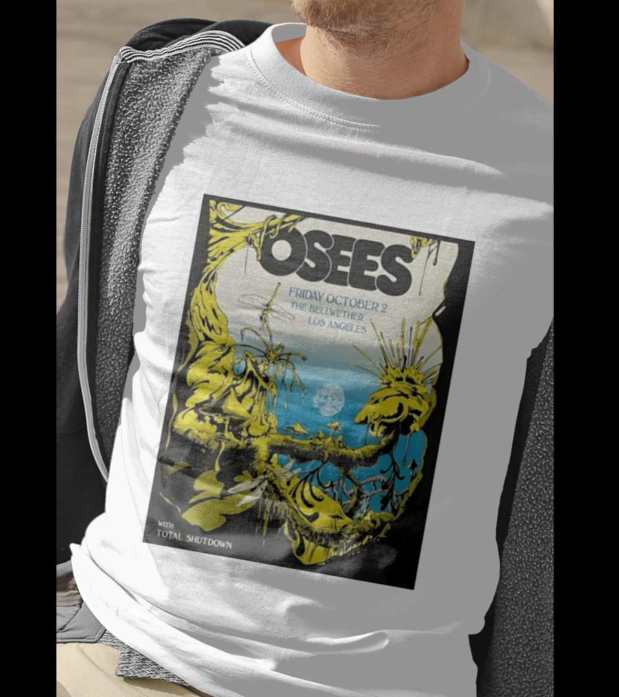 Osees Friday October 2 The Bellwether Los Angeles With Total Shutdown T-Shirt