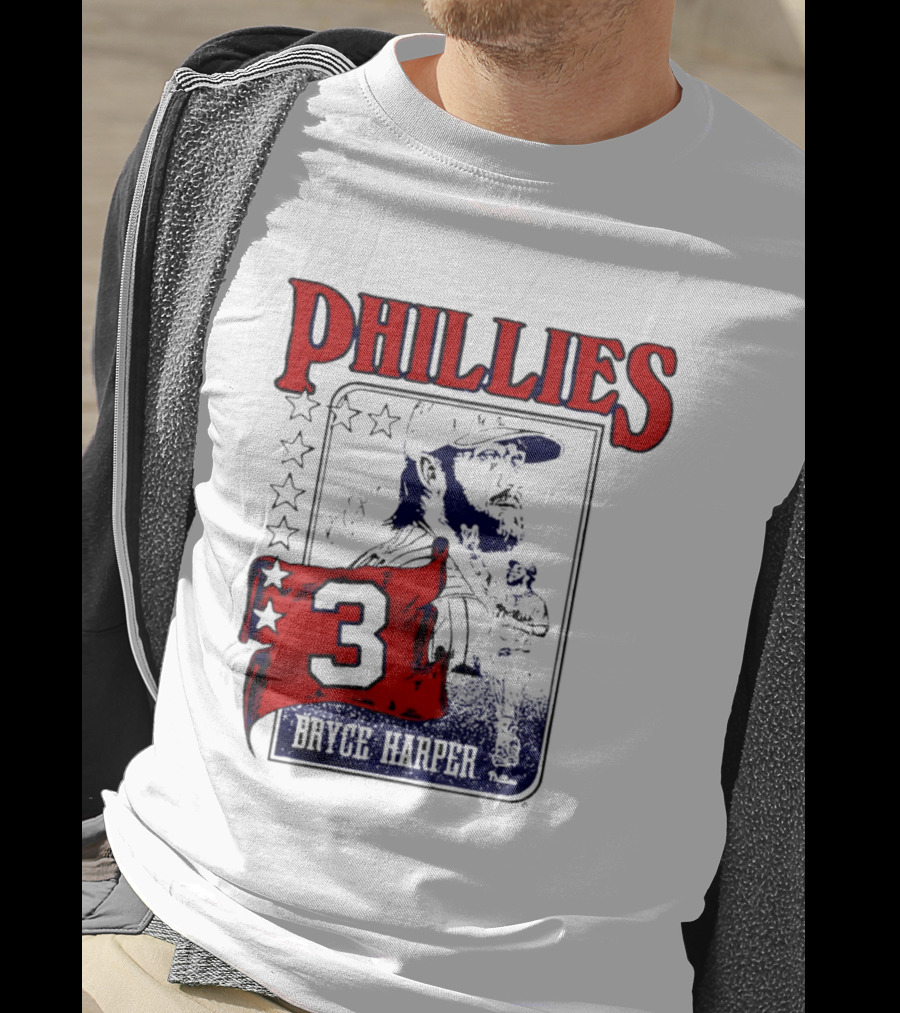 Phillies Bryce Harper 3 Star Player Philadelphia T-Shirt