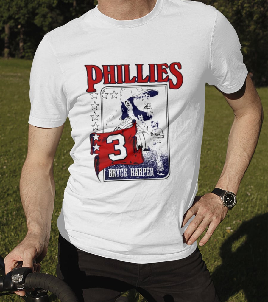 Phillies Bryce Harper 3 Star Player Philadelphia T-Shirt