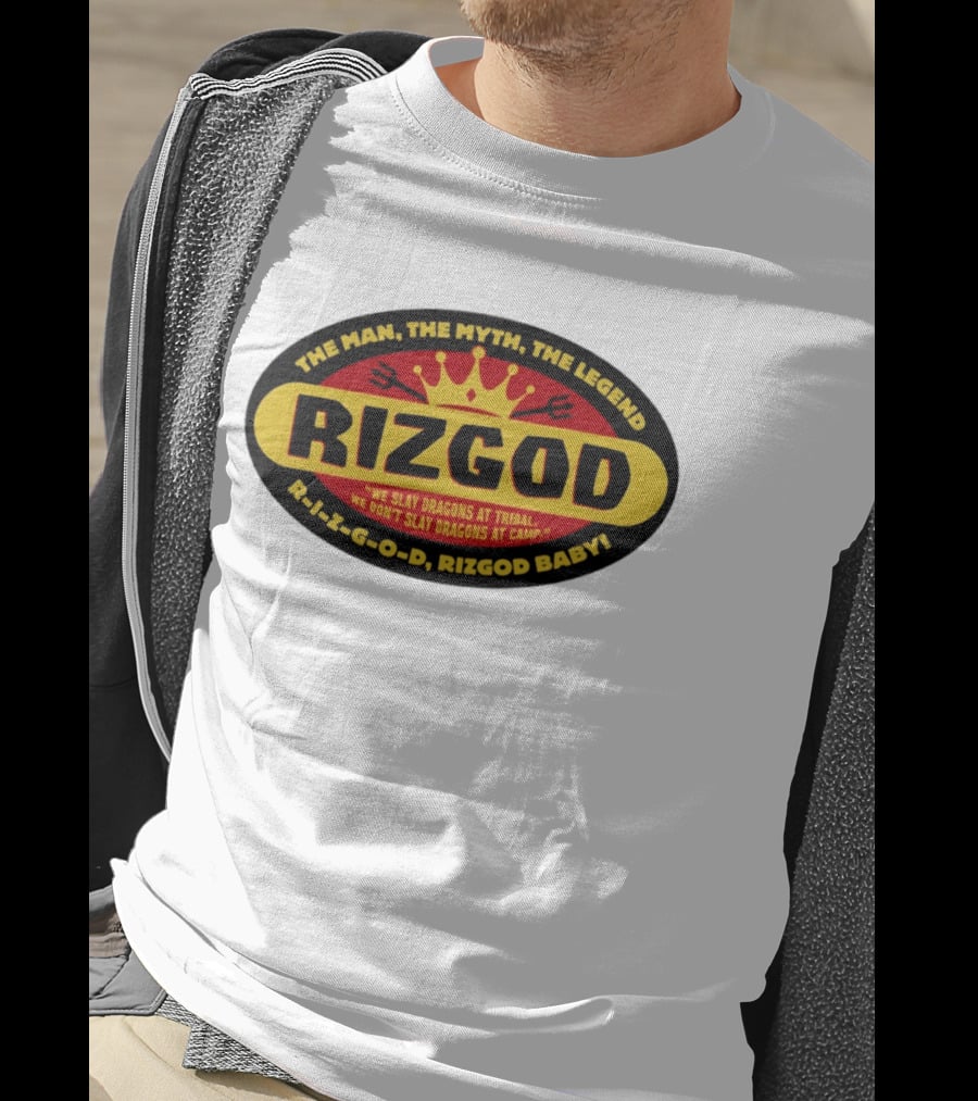The Man The Myth The Legend Rizgod We Slay Dragons At Tribal T-Shirt
