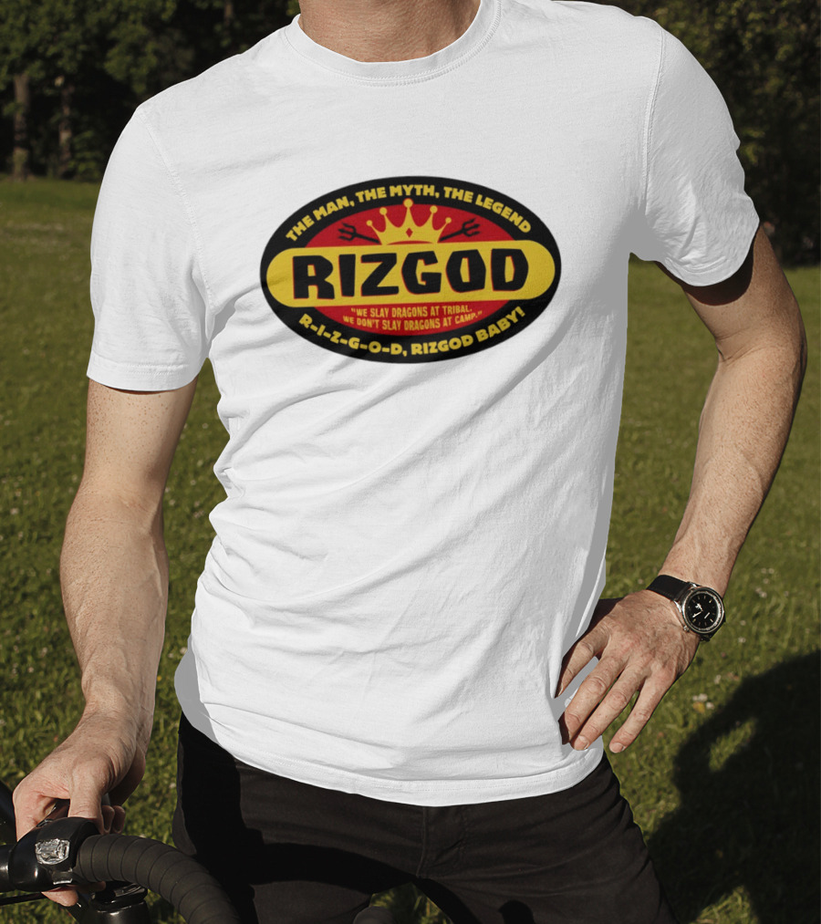 The Man The Myth The Legend Rizgod We Slay Dragons At Tribal T-Shirt