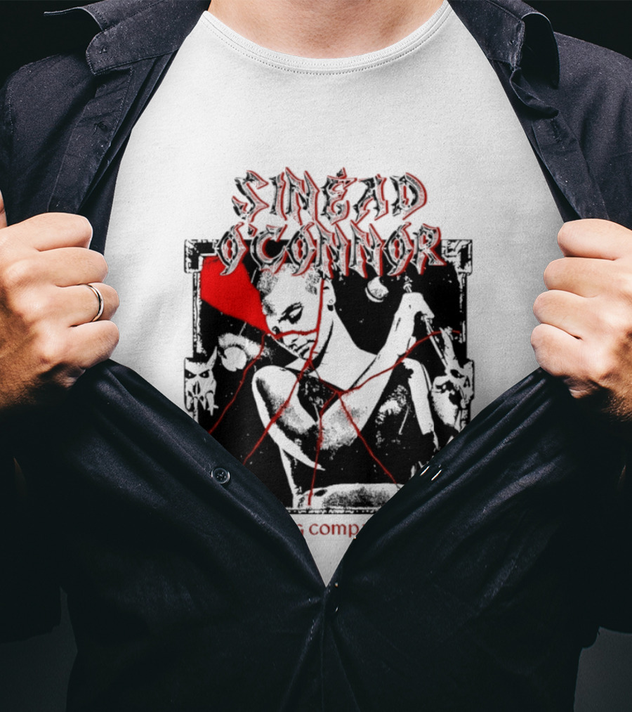 Sinead O'Connor Nothing Compares 2 U Abstract Red Grunge Aesthetic T-Shirt