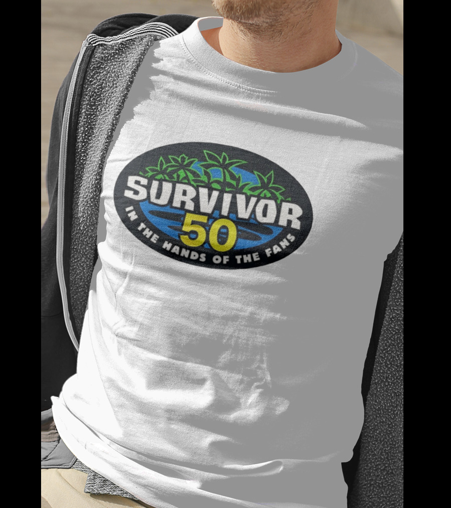 Survivor 50 In The Hands Of The Fans Island Palms Oval T-Shirt