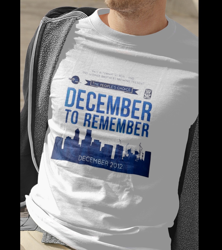 9.43 Alternative Portland Widmer Brothers Brewing December To Remember 2012 T-Shirt