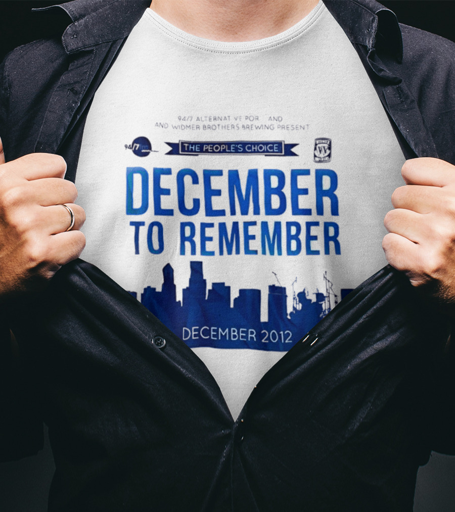 9.43 Alternative Portland Widmer Brothers Brewing December To Remember 2012 T-Shirt