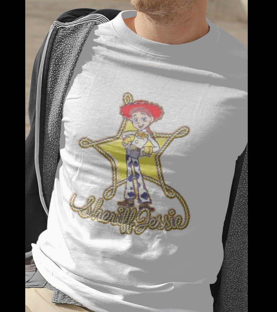 Sheriff Jessie Toy Story 5 Star Badge Rope Cowgirl T-Shirt