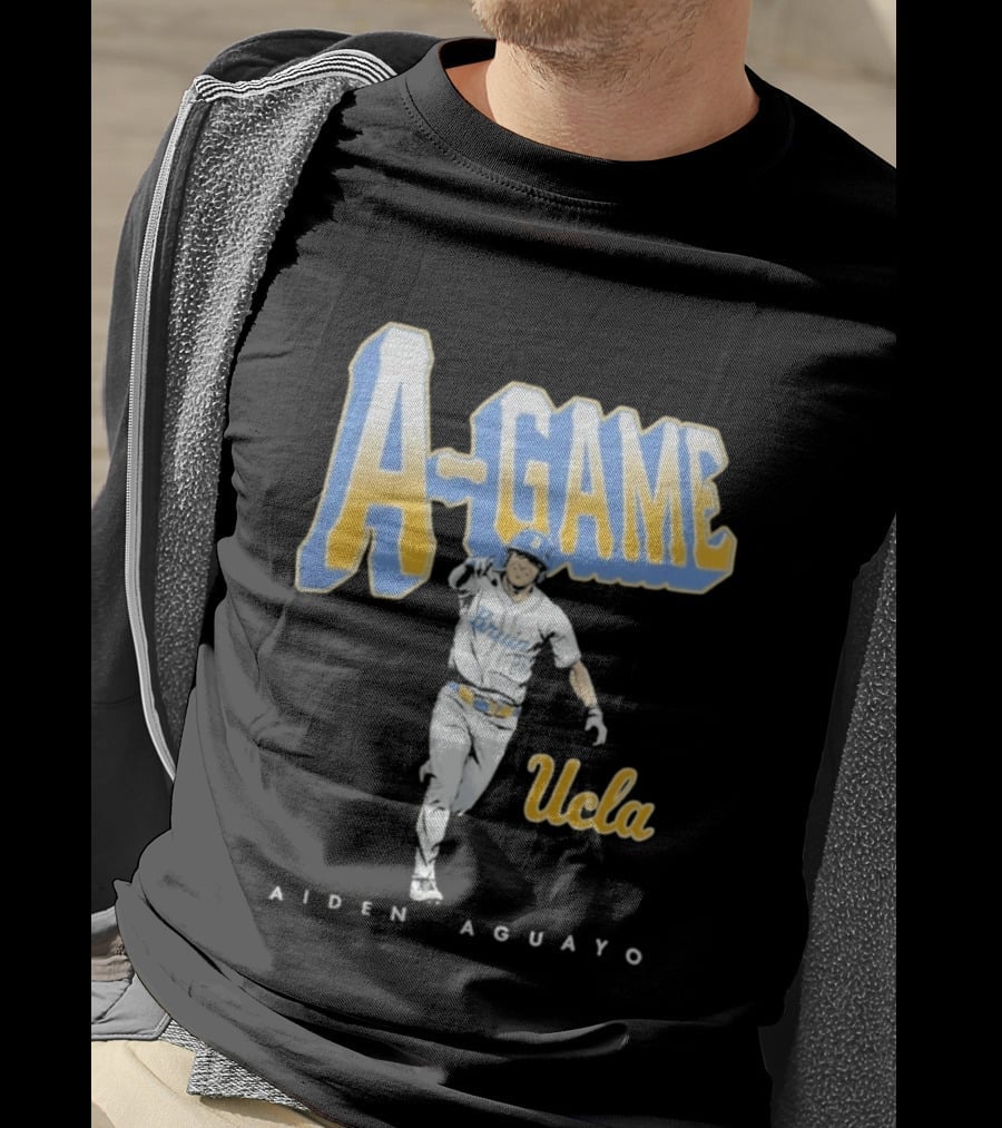 UCLA Bruins Baseball A Game Aiden Aguayo 2026 T-Shirt