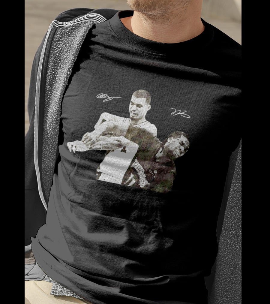 Victor Wembanyama Spurs Naz Reid Timberwolves Signatures T-Shirt
