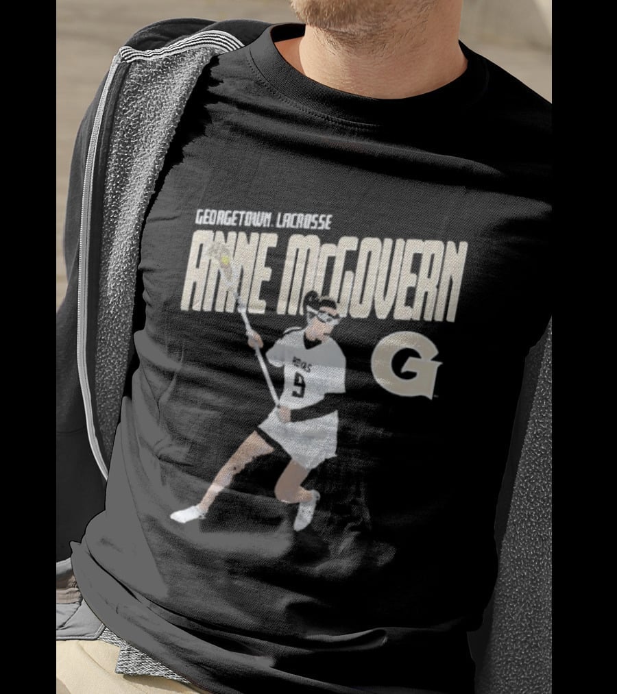 Anne McGovern Georgetown Lacrosse Player Number 9 T-Shirt