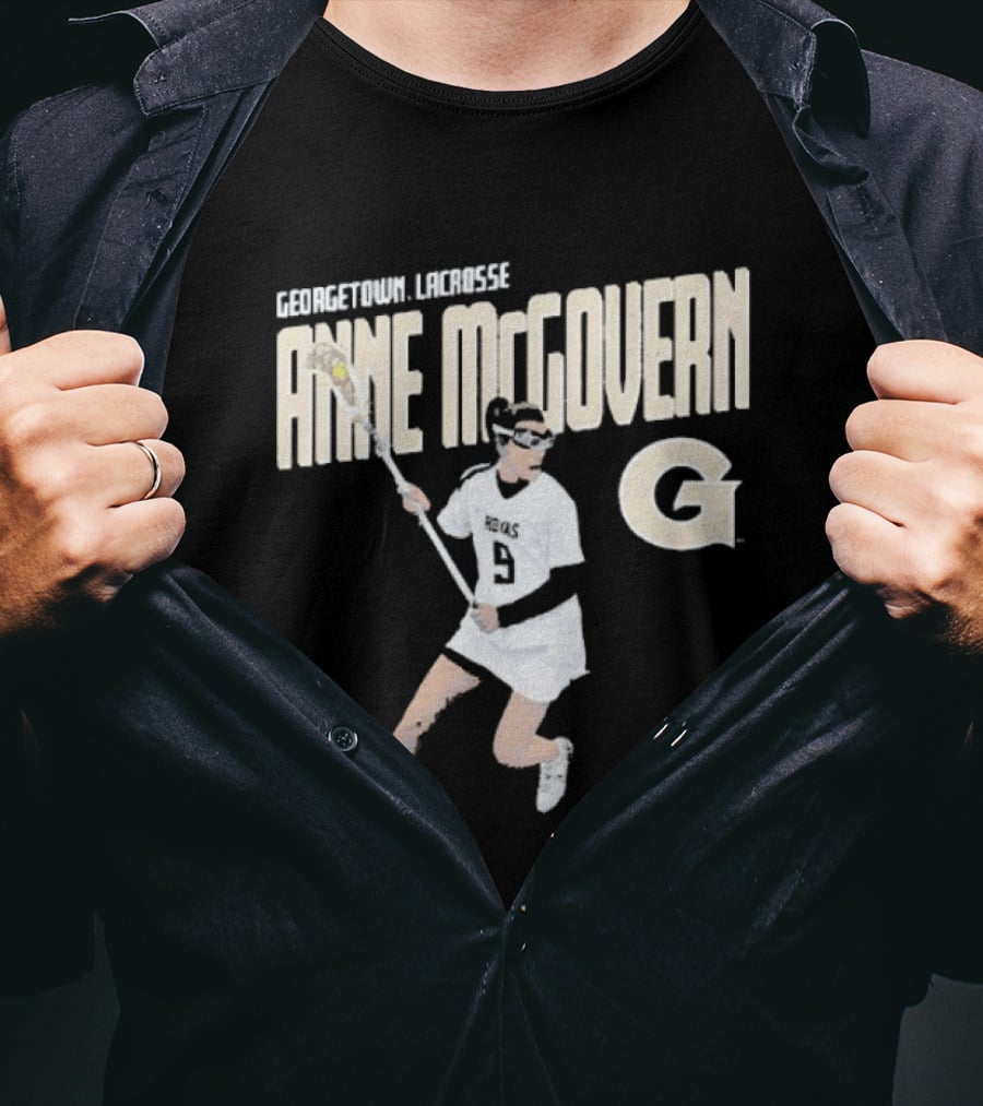 Anne McGovern Georgetown Lacrosse Player Number 9 T-Shirt