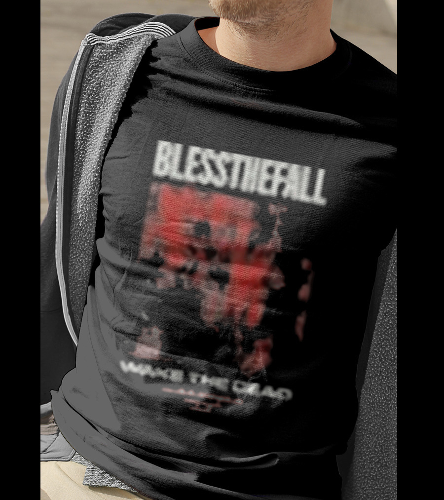 Blessthefall Cvlt Industries Wake The Dead Red Skull T-Shirt