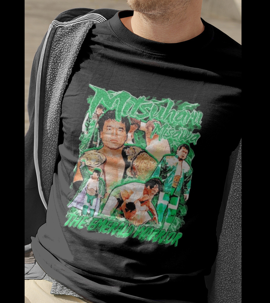 Mitsuharu Misawa The Emerald Warrior Wrestling Legend T-Shirt