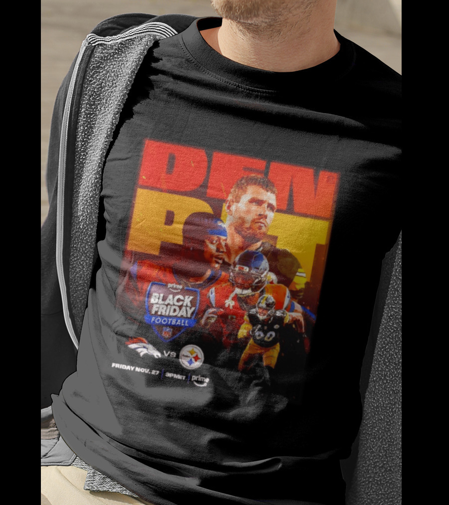 Prime Black Friday Football Denver Broncos Vs Pittsburgh Steelers Friday Nov 27 3PM ET T-Shirt