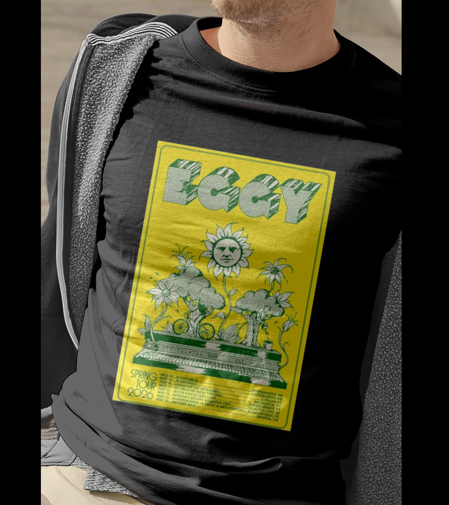 Eggy Spring Tour 2026 Concert With Sunflower And Piano T-Shirt