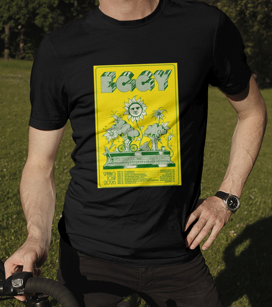 Eggy Spring Tour 2026 Concert With Sunflower And Piano T-Shirt