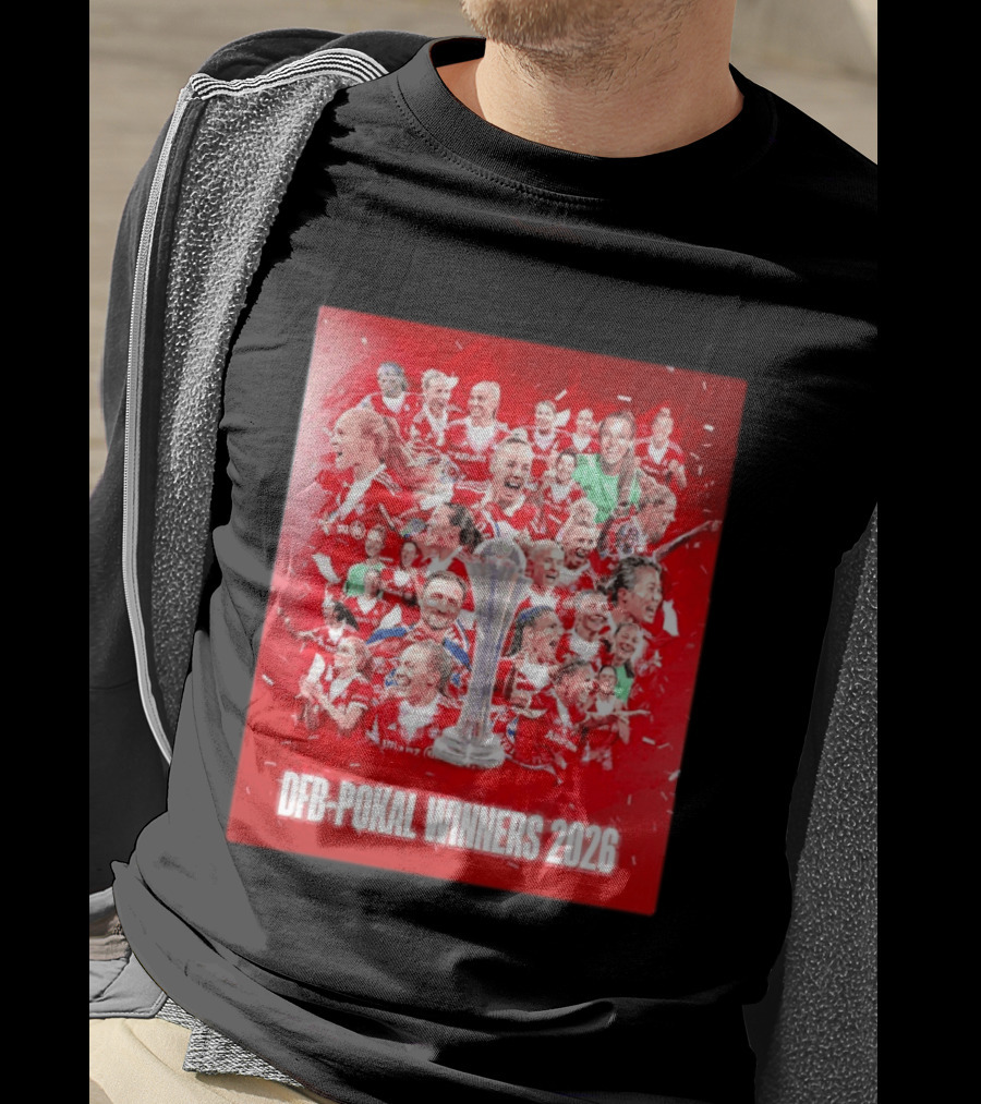 FC Bayern Frauen DFB Pokal Winners 2026 Celebration Montage T-Shirt