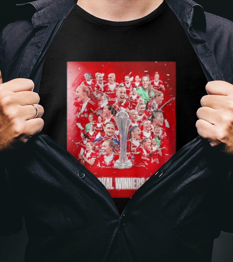 FC Bayern Frauen DFB Pokal Winners 2026 Celebration Montage T-Shirt