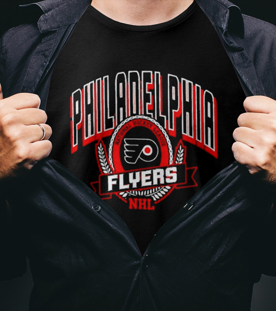 Philadelphia Flyers NHL League Red And White T-Shirt