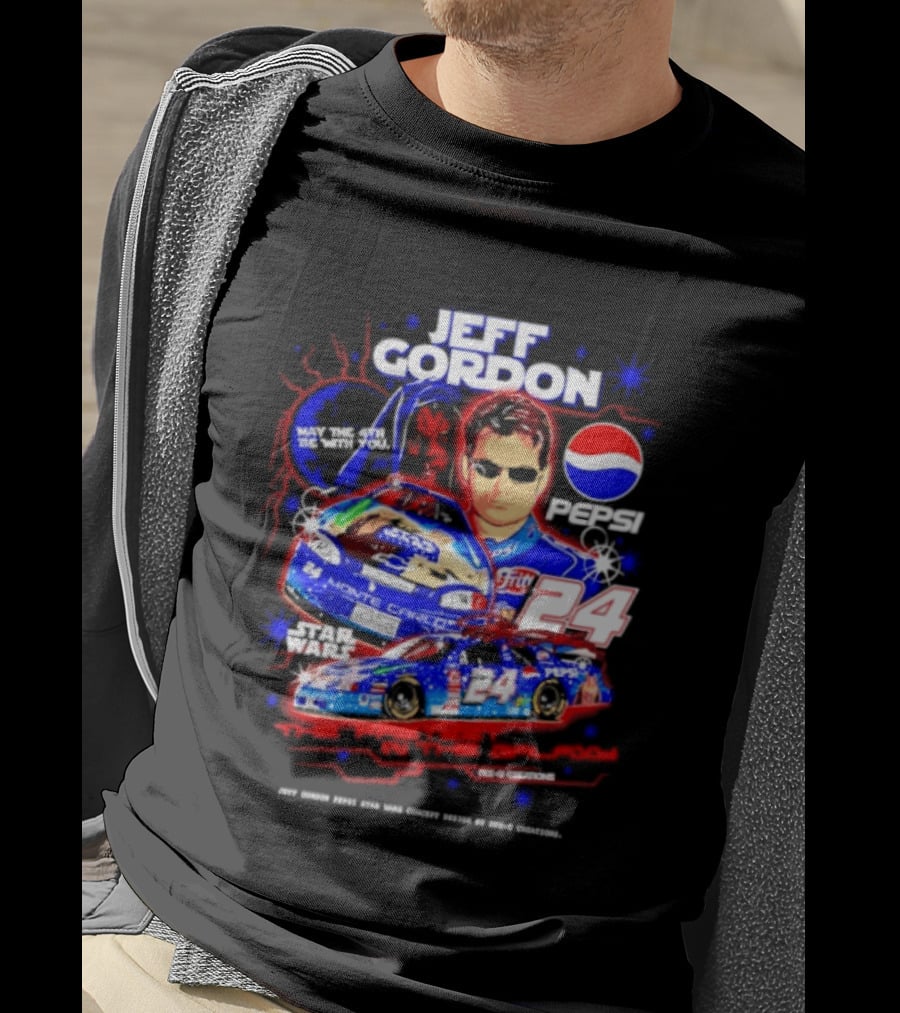 Jeff Gordon Pepsi Star Wars Monte Carlo 24 NASCAR Racing T-Shirt