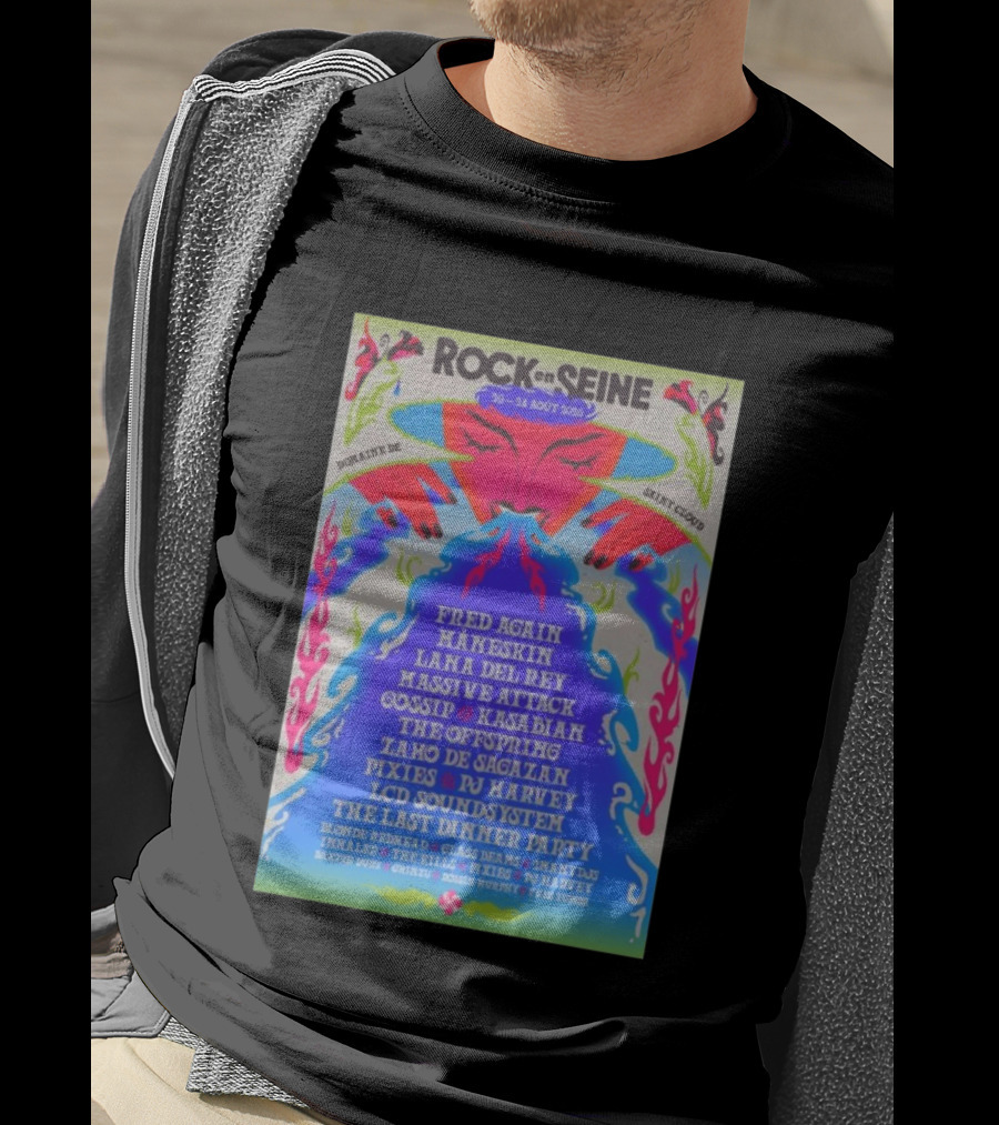 ROCK EN SEINE 2026 Program Domaine De Saint Cloud Lana Del Rey LCD Soundsystem T-Shirt