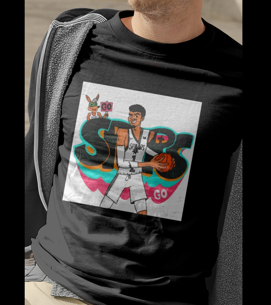 San Antonio Spurs Player Victor Wembanyama Go Spurs Go T-Shirt