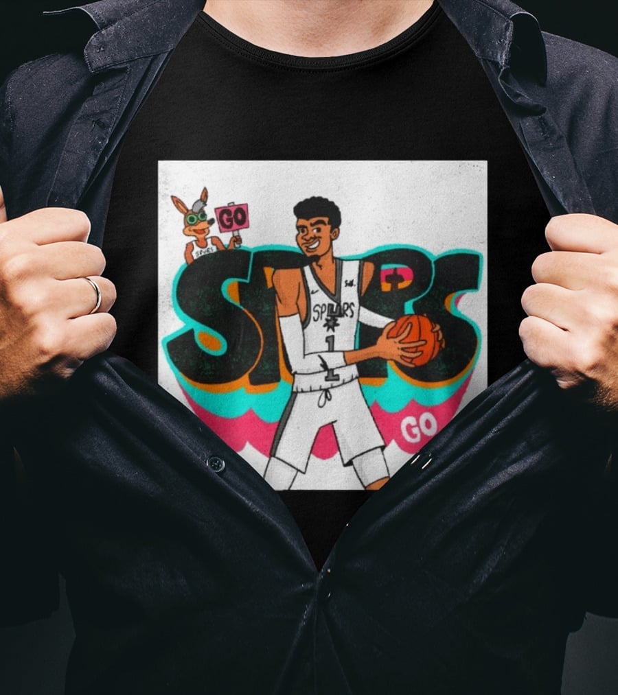 San Antonio Spurs Player Victor Wembanyama Go Spurs Go T-Shirt
