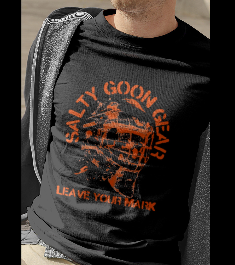 Salty Goon Gear Leave Your Mark Goalie Skeleton T-Shirt