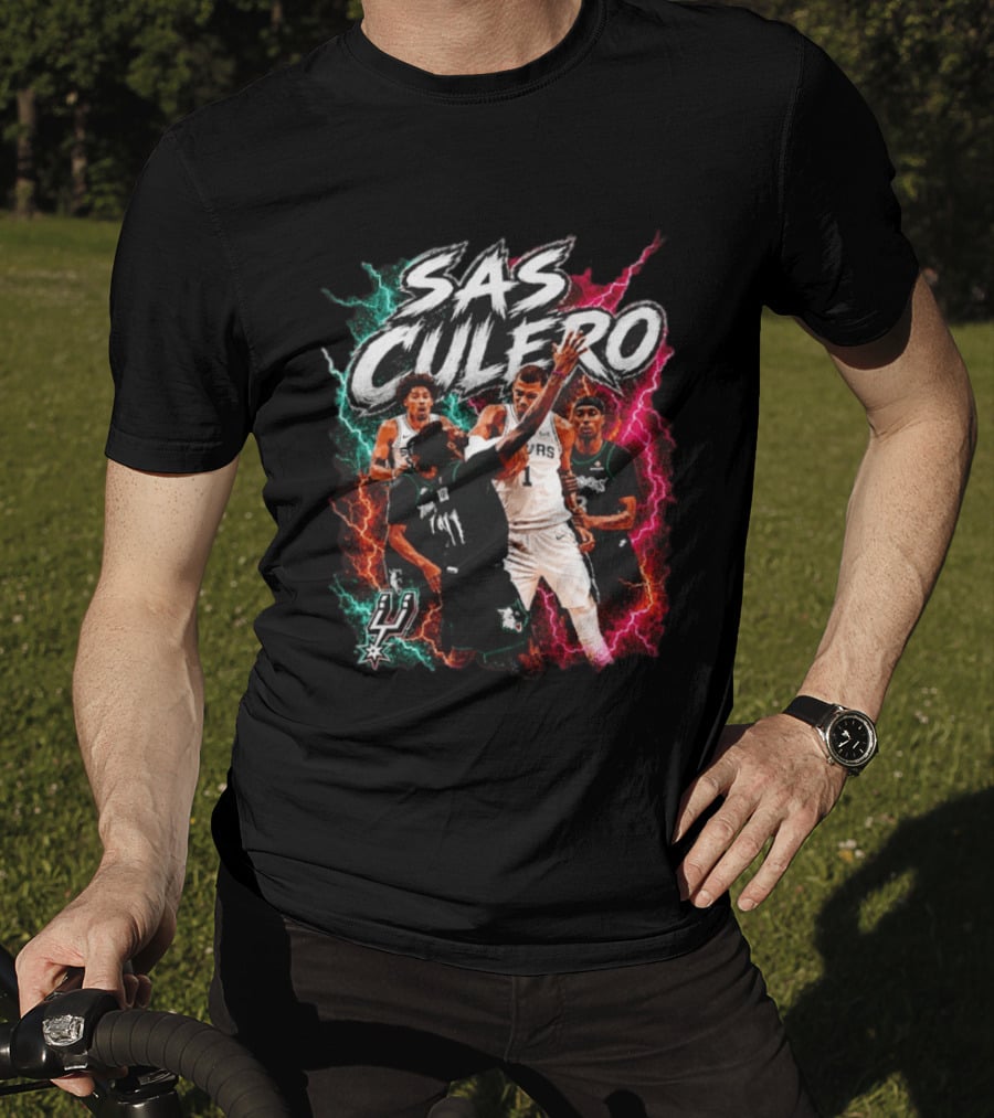 Sas Culero San Antonio Spurs Vs Minnesota Timberwolves Basketball Players T-Shirt
