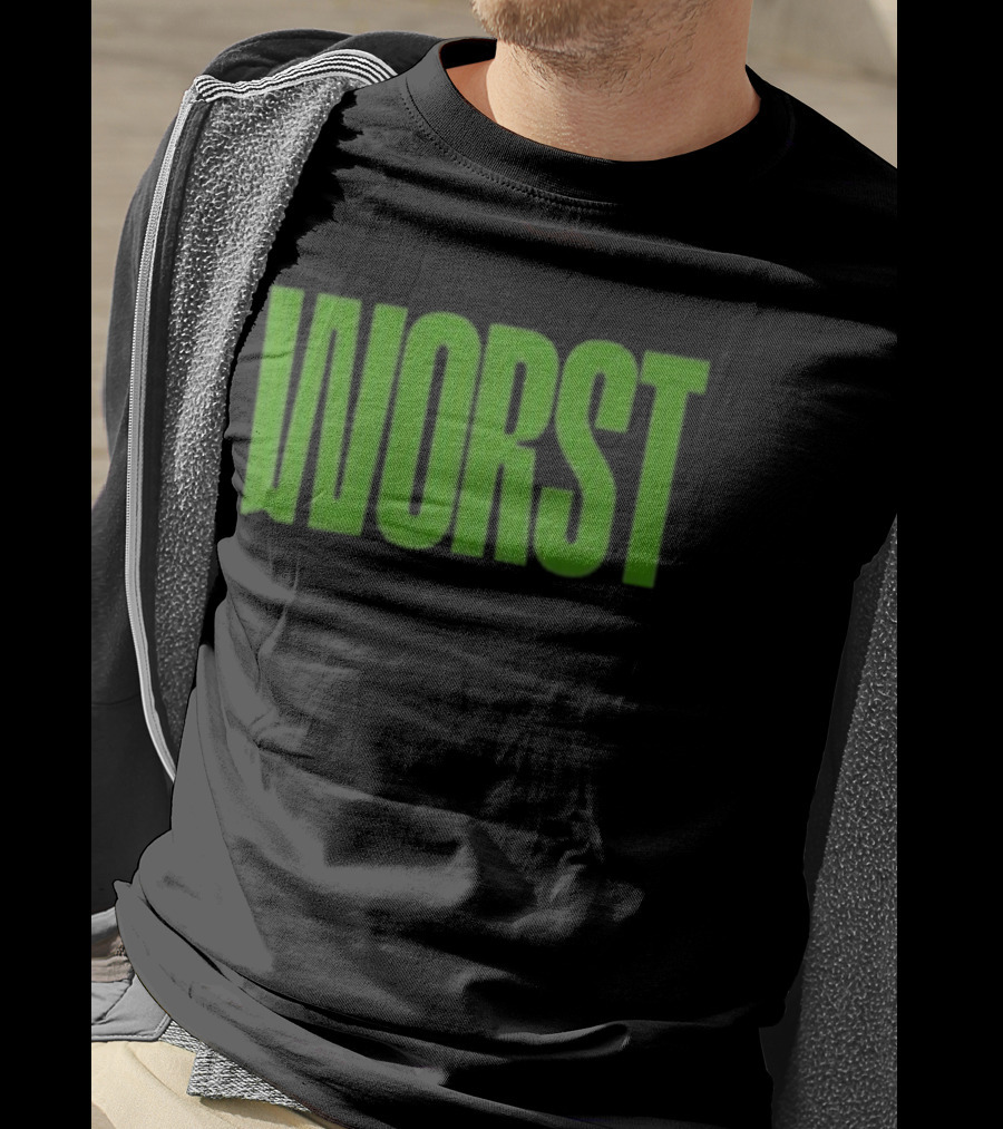 Mercha Worst Grn Text Bold Green T-Shirt