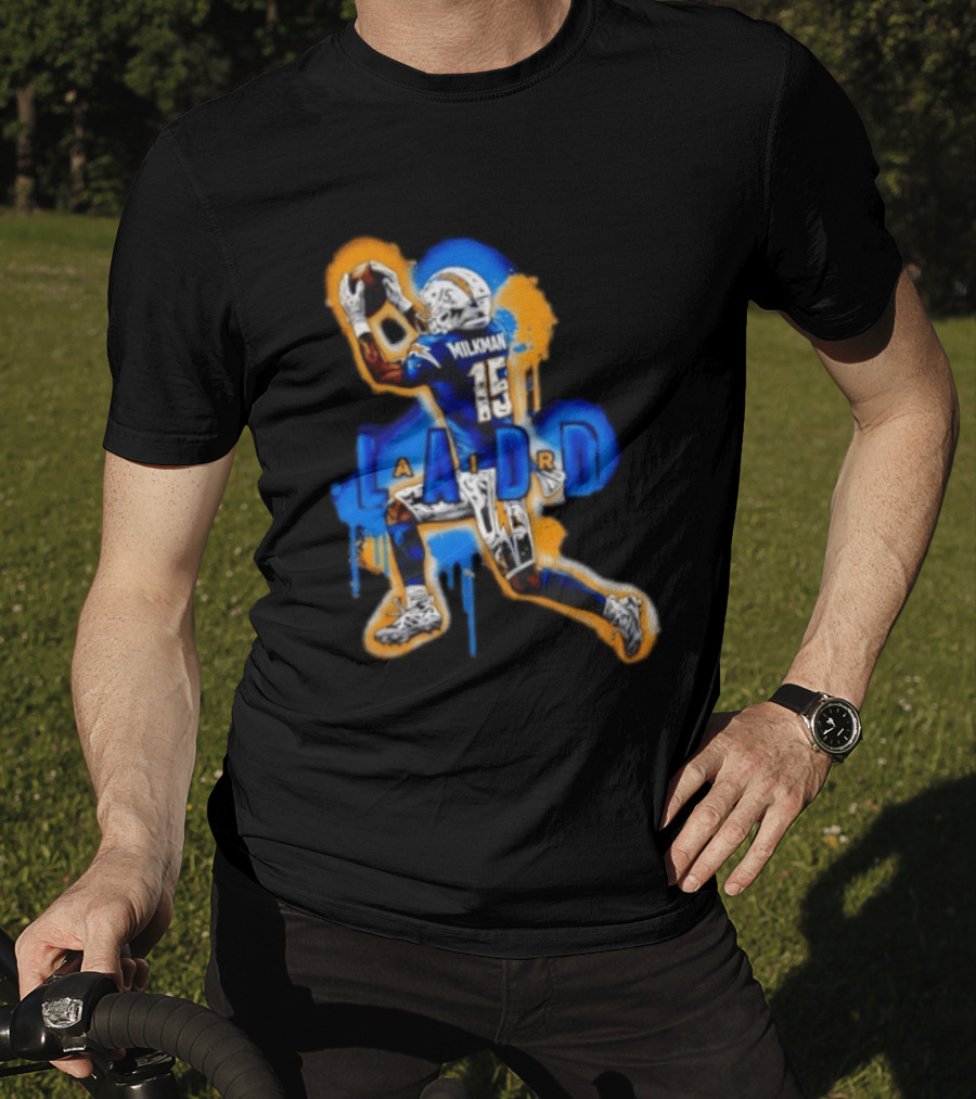 Milkman Keenan Allen 15 Ladd Air LA Los Angeles Chargers T-Shirt