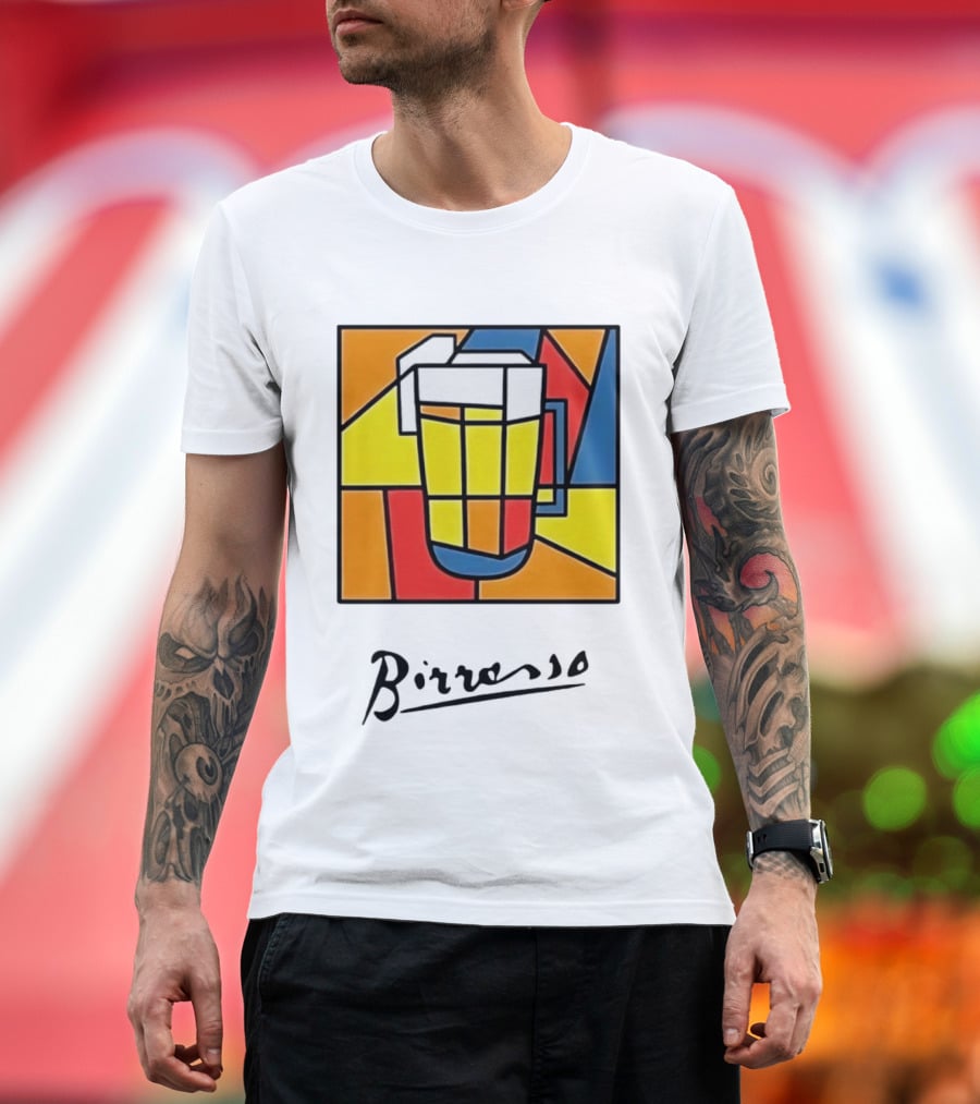 Birresso Beer Abstract Colorful Geometry T-Shirt