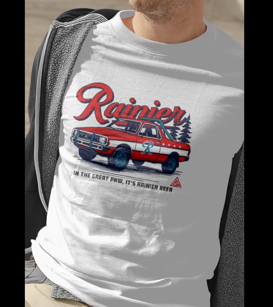Rainier Beer Subaru Brat In The Great PNW T-Shirt