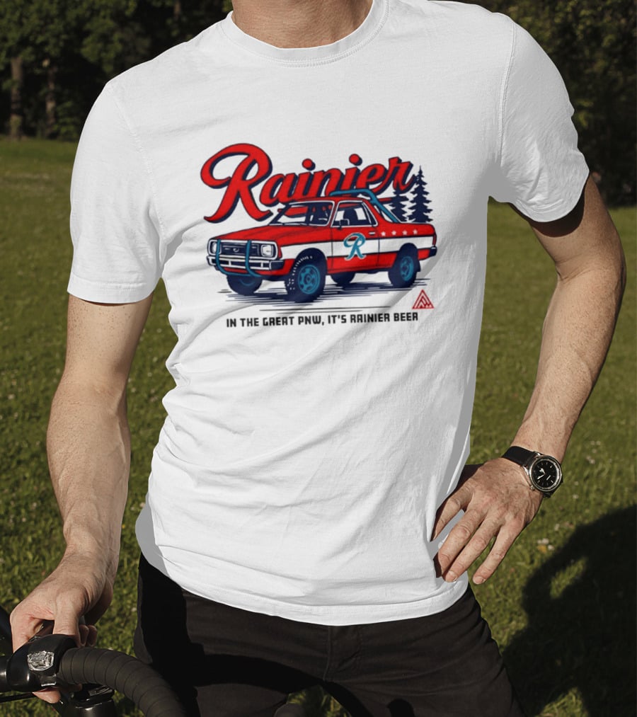 Rainier Beer Subaru Brat In The Great PNW T-Shirt