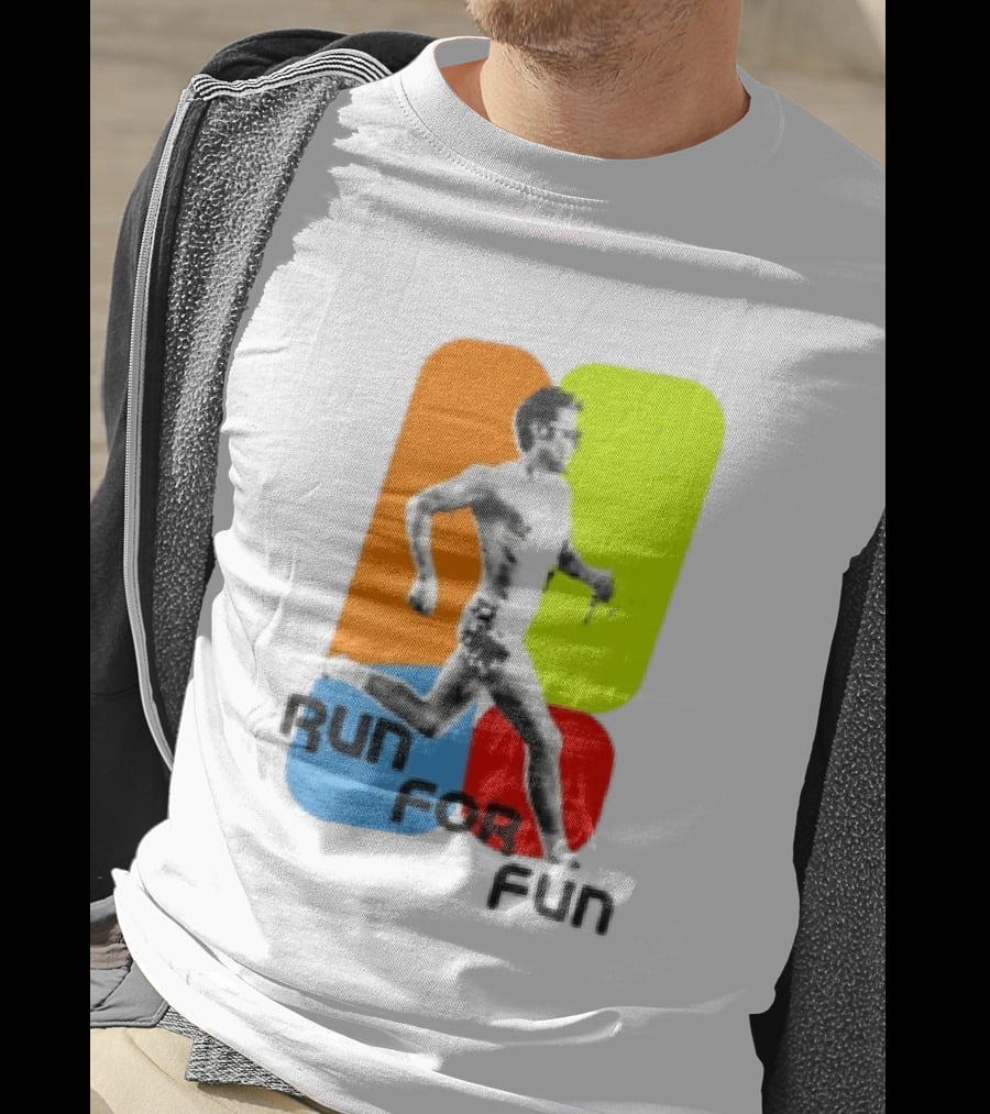 Run For Fun Harry Styles Colorful Running T-Shirt