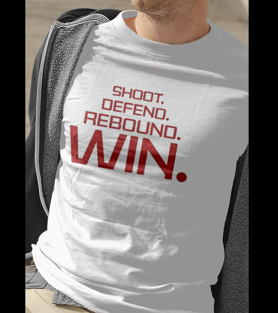 Shoot Defend Rebound Win Basketball T-Shirt