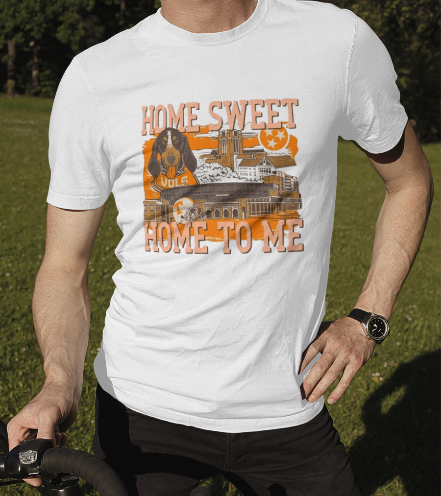 Tennessee Volunteers Home Sweet Home To Me Vols Dog Stadium Football T-Shirt