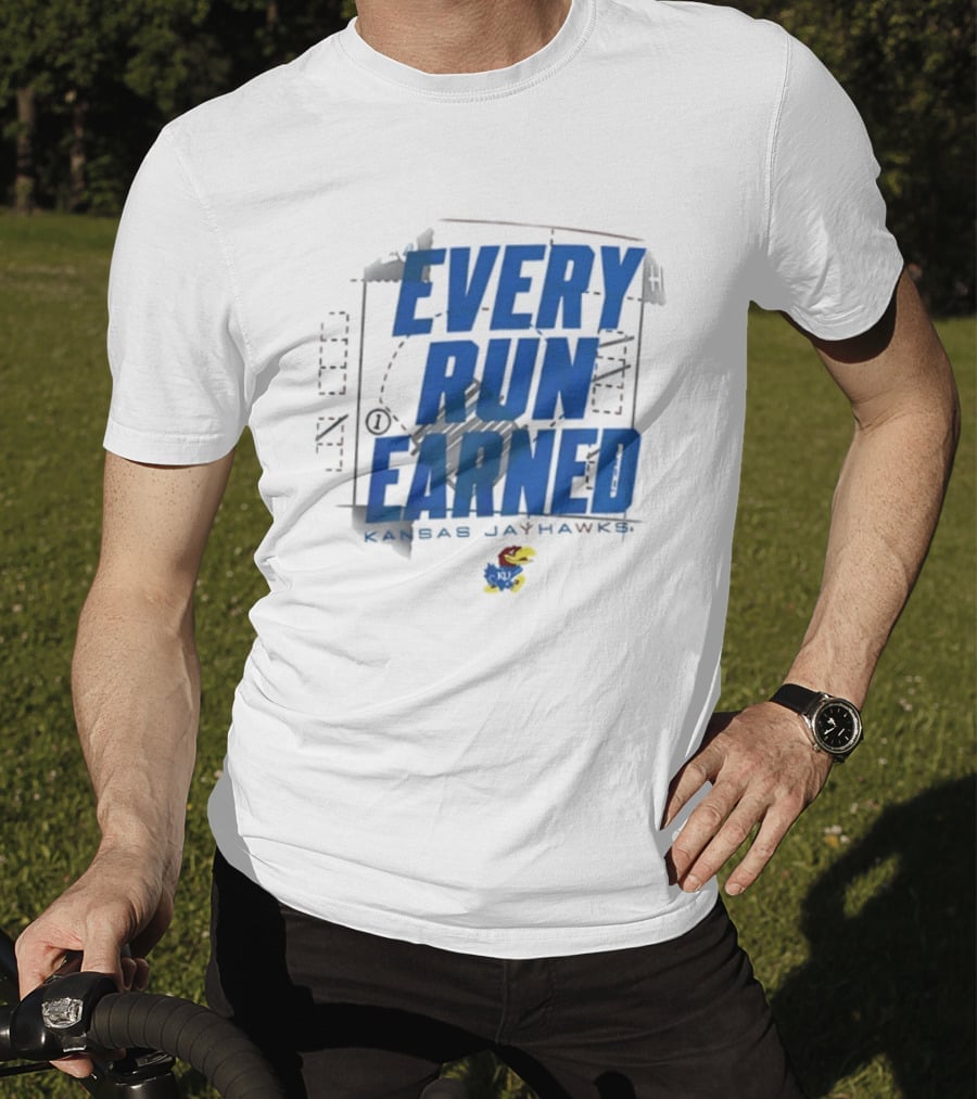Kansas Jayhawks Every Run Earned 2026 Postseason Dugout T-Shirt